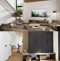 Conteneur maritime modifié en acier, résistant au vent et aux tremblements de terre, moderne, personnalisé, pour villa préfabriquée, école modulaire, supermarché