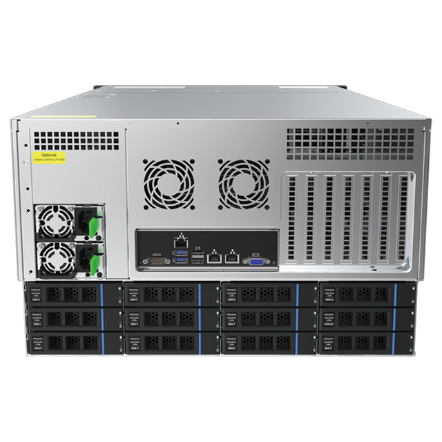 IDC Supported 48 Bay 6U Rack Server Chassis Xeon/CPU/Epyc 32G DDR4 Cloud Storage NAS SSD HDD 6U NAS Storage Server Case Stock