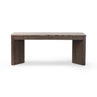 Bureau en marbre avec 2 tiroirs et pieds en dalle, bureau d'écriture en pierre pour bureau à domicile, bureau moderne avec structure en chêne pour maison et hôtel