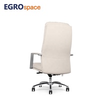 Fauteuil de bureau ergonomique en cuir pivotant et inclinable EGROspace pour conférences et réunions