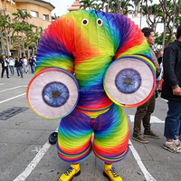 Costume de scène de danse aquatique arc-en-ciel unisexe chaud pour adultes pour spectacles de scène, cosplay, DJ, accessoires de danse