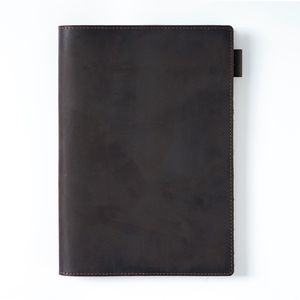 Cuir véritable A5 Journal Spiral Hardcover School & Office Notebook avec porte-stylo Page vierge rechargeable Bureau ou cadeau - Product Image 5
