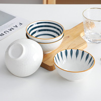 2025 nouvelle conception bols en céramique Style japonais vaisselle vaisselle porcelaine 6 bol coffret cadeau pour mariage