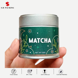Boîte en métal de 10 oz pour bougie Matcha avec couvercle, boîte en métal pour café, thé en poudre, avec bouchon à vis - Product Image 1