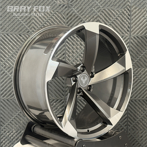 Rines GRAYFOX Personalizados en Gris Acero, 5x112 5x120 5x114.3, 18 19 20 21 Pulgadas, Ruedas de Aluminio Forjado para Audi Q5 B9 <span class=keywords><strong>A4</strong></span> A6 A7 RS6 C5 C6 B6 B7 - Product Image 3
