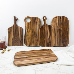 <span class=keywords><strong>Planche</strong></span> <span class=keywords><strong>à</strong></span> <span class=keywords><strong>découper</strong></span> en bois d'acacia personnalisée de qualité supérieure-Plateau de service polyvalent pour steak, pizza, charcuterie avec motif gravé - Product Image 2