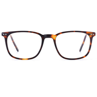 Montures carrées en acétate Lunettes minces vintage modernes Cadre optique en acier inoxydable de haute qualité Cadre optique en acétate Machine CNC