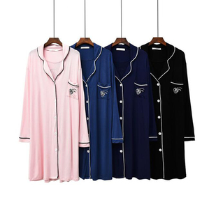Nuovo Prodotto: T-shirt a Maniche Lunghe in Modal per <span class=keywords><strong>Donna</strong></span>, Comodo Pigiama in Vendita - Product Image 2