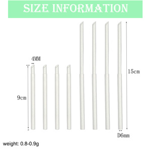 100 cái/túi tùy chỉnh thương hiệu của bạn logo đôi Kính thiên văn giấy rơm uống rơm cho sữa - Product Image 6