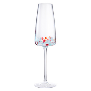 Fabricant de sets de verres à vin de <span class=keywords><strong>Bordeaux</strong></span> en verre de luxe grande capacité, verres à vin rouge en cristal avec motif de points colorés - Product Image 5