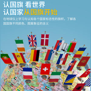 ลูกโลกอัจฉริยะ Tianyu ขนาด 32 ซม. พร้อมไฟฉาย แสดงภาพนูนธงชาติ สำหรับการเรียนรู้ของเด็ก - Product Image 5