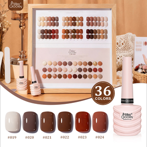 Miss Gooey - <span class=keywords><strong>Set</strong></span> de Esmalte de Gel Caramelo de 36 Colores para Otoño/Invierno, CE/CPNP, Semipermanente, Sin Hema, Kit de Esmalte de Uñas de Marca Privada - Product Image 1