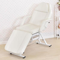 Table de massage et de soin multifonctionnelle réglable et pliable pour salon de beauté, idéale pour les extensions de cils et les tatouages