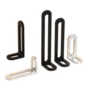 Support d'étagère en acier inoxydable réglable en forme de L, <span class=keywords><strong>angle</strong></span> de 90 degrés, support mural à trous longs, équerres triangulaires - Product Image 5