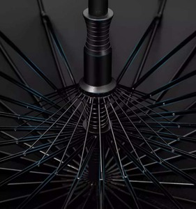 Прочная, легкая каркасная конструкция зонта из углеродного волокна, черная, 3K, глянцевая/матовая - Product Image 1