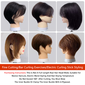 Tête <span class=keywords><strong>de</strong></span> Mannequin <span class=keywords><strong>de</strong></span> <span class=keywords><strong>coiffeur</strong></span> professionnel <span class=keywords><strong>de</strong></span> vente directe d'usine spéciale pour pratiquer la coupe <span class=keywords><strong>de</strong></span> cheveux - Product Image 5