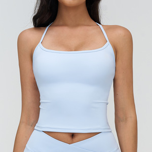 Débardeur de sport sexy pour femme, dos nageur élastique, respirant, séchage rapide, avec coussinets amovibles, pour gym, yoga, fitness et activités sportives - Product Image 6