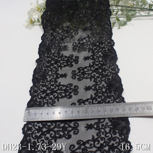 Đặt Hàng Số Lượng Lớn Giá Hai Mặt Nặng 20Cm Màu Đen Màu Be Màu Xanh Đàn Hồi Thêu Ren Trim Cho Đồ Lót Quần Áo Vật Liệu Trang Trí - Product Image 2