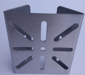 Phụ kiện giám sát 110*98*32mm 5KGS tải kích thước nhỏ 201sus kim loại ngoài trời trụ cột gắn khung CCTV với kẹp ống - Product Image 5