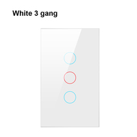 Avatto Tuya WiFi US Standard verre tactile lumière mur interrupteur intelligent prise en charge App télécommande