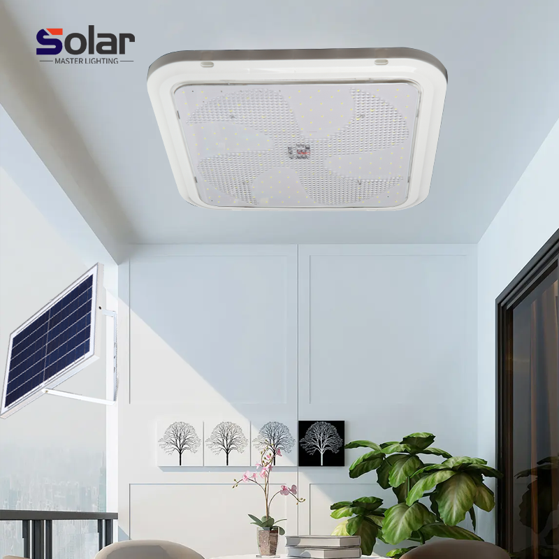 Solar Indoor Ceiling Lamp with Motion Sensor - Security and Convenience Combined