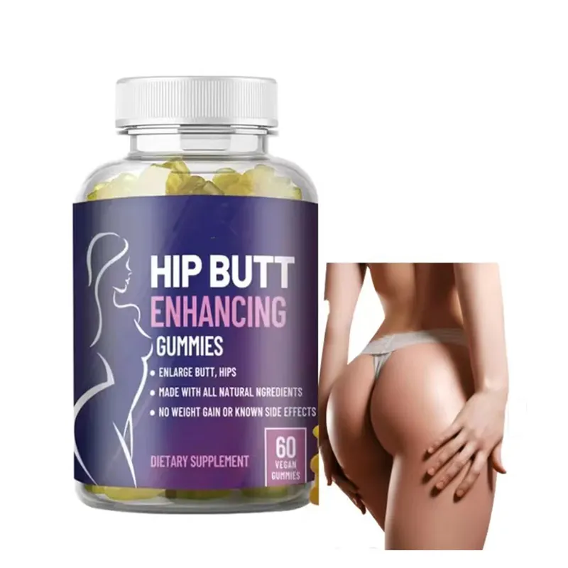 Hip Big Butt Vegan Gummi Handelsmarke Enhancement Buttock Firming Reichlich ergänzt Kräuter Hüfte Hintern Gummis