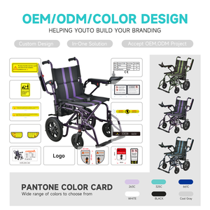 Fauteuil roulant électrique pliable intelligent tout-terrain léger sur mesure avec batterie au plomb, vente en gros directe usine - Product Image 6