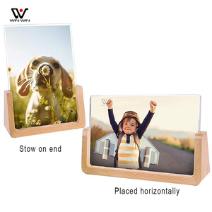 Logo personalizzato regalo di laurea di compleanno artigianato in legno supporto per Stent a forma di U supporto per foto in legno - Product Image 2