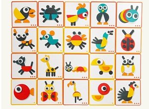 Bán Sỉ Đồ Chơi Ghép Hình Động Vật Hình Học Tangram Giáo Dục Sớm Cho Trẻ Em Trò Chơi Ghép Hình Montessori - Product Image 4