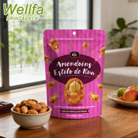 Fabrieksgemaakte aluminiumfolie zakken van 200g voor pinda's, hoge barrière, geschikt voor noten, cashewnoten, walnoten, plastic zakken, food grade doypack