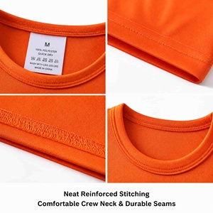 Camisetas Lisas de Poliéster de Secado Rápido con Logotipo Personalizado, Moda Casual de Verano para Hombre, Venta al Por Mayor - Product Image 3