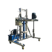 Agitateur de pompe hydraulique à levage haute rigidité pour cuve IBC de 1000 L, support de disperser en acier au carbone 3KW