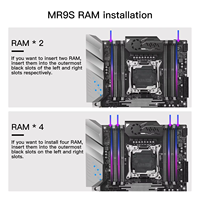 MACHINIST X99 MR9S ATX Carte Mère LGA 2011-3 C612 Puces Prend En Charge TPM 2.0 Intel Xeon E5 V3/V4 CPU DDR4 Mémoire RAM NVME M.2