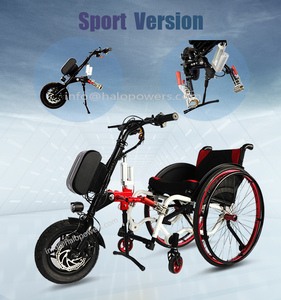 Vélo à main électrique puissance 250w pour fixation de fauteuil roulant kit de handbike accessoires de fauteuil roulant handbike désactiver <span class=keywords><strong>handicap</strong></span> des personnes âgées - Product Image 4