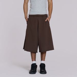 กางเกงขาสั้นผ้าฟลีซโพลีเอสเตอร์คอตตอนปักโลโก้ตามสั่งสำหรับผู้ชาย ทรงโอเวอร์ไซส์พิเศษ ตัดเย็บขอบเอวยางยืดแบบดิบ พร้อมคุณสมบัติป้องกันการยับ - Product Image 5