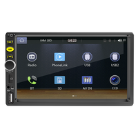 Autoradio Bluetooth double DIN 7 pouces, Carplay sans fil, Android Auto, radio FM, USB, lecteur MP5 universel pour voiture