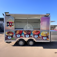 American Standard Sink Taco Street Kiosk Coffee Truck Trailer Bakery Square Street Food Cart Food Truck avec cuisine complète
