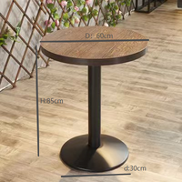 Table basse en bois de style vintage, table d'appoint moderne pour salle à manger, salon, hôtel