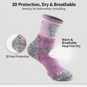 Mid-calf Running Sports <b>Socks</b> Thickened Skiing <b>Socks</b> Outdoor Sweat-absorbing Mountaineering <b>Socks</b> for Both Men and <b>Women</b> - Product Image 2
