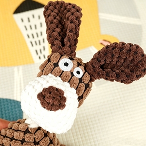 Juguete de Peluche Resistente para Perros, Juguete Masticable Indestructible Resistente a Mordidas, Juguete Molar Interactivo de Peluche Suave para Perros Pequeños, Medianos y Grandes - Product Image 1