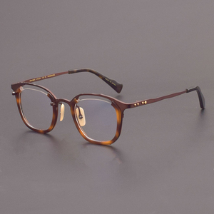 MM-0057 Luxe Titanium Optische Brilmonturen Van Hoge Kwaliteit Lichtgewicht Full-Rim Ontwerp Voor Recepten Solide Brillen - Product Image 1