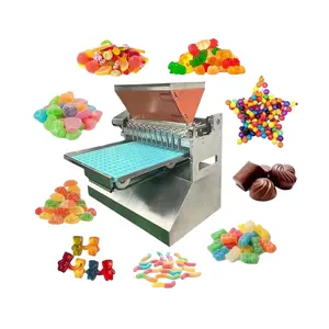 Máquina de goma multi-sabor para doces Máquina de doces totalmente automática Máquina de doces dupla