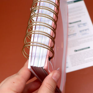 Joytop-Cuaderno <span class=keywords><strong>con</strong></span> espiral rosa de 12 meses, agenda <span class=keywords><strong>con</strong></span> pegatina, A5, venta al por mayor, nuevo, <span class=keywords><strong>2023</strong></span> - Product Image 2