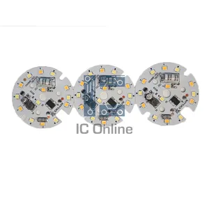 DOB Downlights LED PCBA board power 6W 7pcs 6V 1W size 48*48mm SMT electrolysis 2.2uf 400v Current 100-120mA One-Stop service