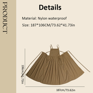 <span class=keywords><strong>Delantal</strong></span> de Jardín Multiusos de Nailon Impermeable con Bolsillos, Nuevo Diseño - Product Image 3