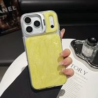 Coque de téléphone portable antichoc transparente et colorée à dégradé avec cadre d'appareil photo pour iPhone 18 17 16 15 14, compatible avec la recharge sans fil