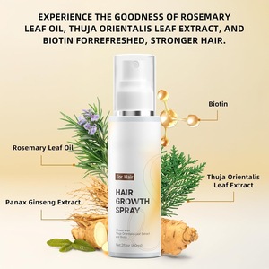 Spray para el Crecimiento del Cabello con Extracto de Romero y Hoja de Tuya Orientalis para un Cabello Grueso y Suave - Product Image 3