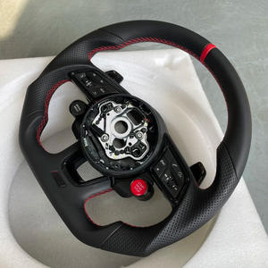 Volant <span class=keywords><strong>de</strong></span> course Sport RS entièrement en cuir avec bouton <span class=keywords><strong>de</strong></span> démarrage pour Audi TTS TTRs RS3 RS6 RS4 RS5 RS7 A3 A4 A5 A6 A7 A8 A1 Q3 Q5 Q7 R8 - Product Image 4