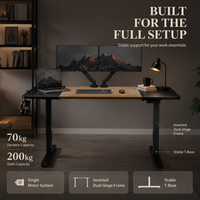 Table de levage AOR, 3 ensembles de mémoires, cadre en T résistant aux chocs, bureau d'ordinateur pour la maison et le bureau, vente en gros d'usine