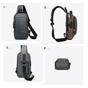 Sac de Poitrine Antivol Étanche pour <span class=keywords><strong>Moto</strong></span>, Meilleure Vente, avec Port USB, Sac Bandoulière Homme, Sac à Bandoulière pour Homme - Product Image 3